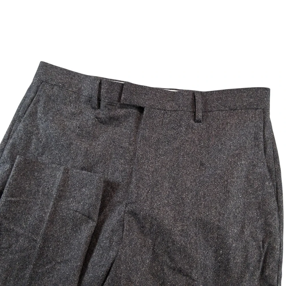 Banana Republic Tapered Fit Dress Pants Mens 33x30 Charcoal Wool Blend 512797-00